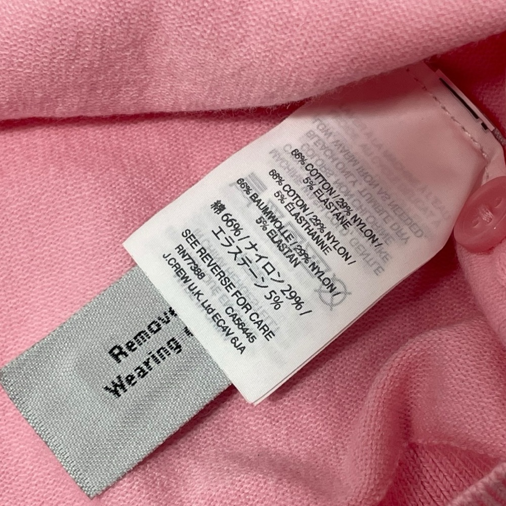 JCrew Pink cotton cardigan sweater small button front sz small feminine classic - Picture 7 of 8